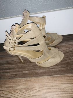 Beige heels