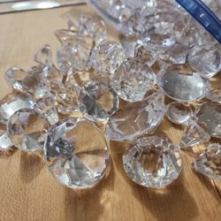 Plastic Cystal Vase Filler Or Party Items: Faux Diamonds