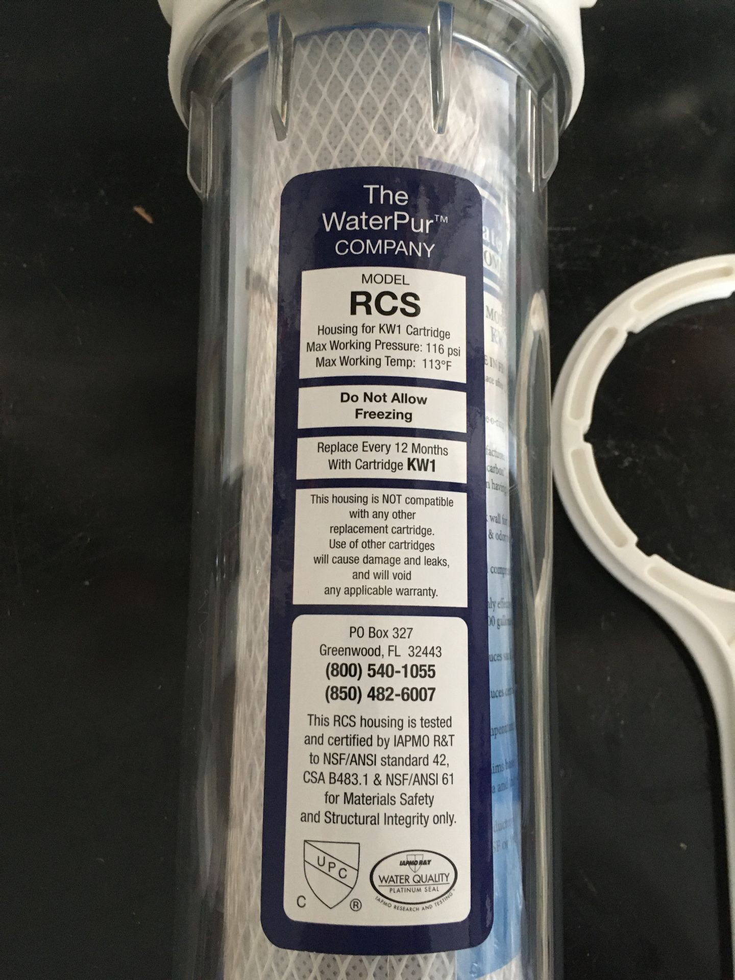 RV water filter