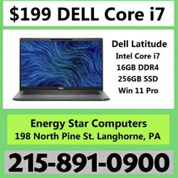 Dell latitude Intel Core i7 / 16GB Ram SSD / Win11