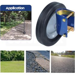 Farm Gate Wheel Replaces S1 Fence Gate Wheel for Round Tube Gates 1-5/8" to 2" Diameter, Allows You to Open and Close Gates Easily, Helps to Pr