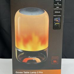 Govee Table Lamp 2 Pro x Sound by JBL, Smart Cordless Table Lamp with Speaker, Music-Light Sync, 16 Music Modes & 100+ Scene Modes, Work with Matter, 