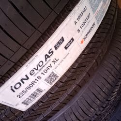Four Tire Set Brand New Hankook225/60R18