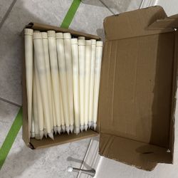 Wedding Ivory Tapered Candles