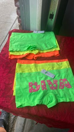 Neon "DIVA" Graphic Boy Shorts Set