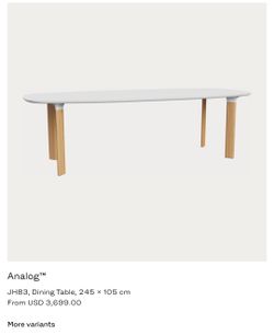 Fritz hansen analog dining table
