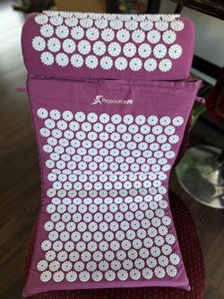 Purple Prosource Fit Acupressure Mat & Pillow Set for Pain Relief