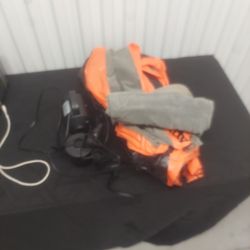 Queen Size Airbed W/Air Pillow + 2 Electric Pumps