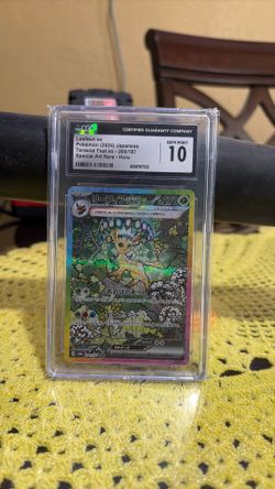 Leafeon Terastal fest ex art rare holo