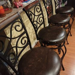4 Bar Stools Chairs Barstools 28"
