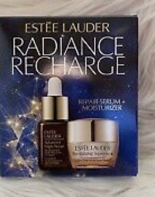 Estee Lauder Radiance Recharge Advanced Repair Serum0.23oz+Moisturizer 0.24ozNIB