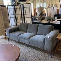Granite Mod Wood Trim Sofa