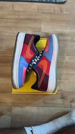 Air Force 1 x Undefeated- Multi Patent Orange size 8 M