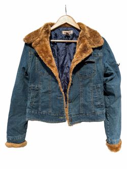 Woman’s Denim Jacket with Faux Fur Lining