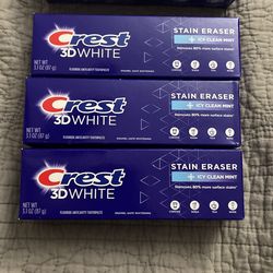Crest Toothpaste $5 For Three toothpastes 