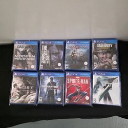 PS4 Games Bundle – Lot of 8