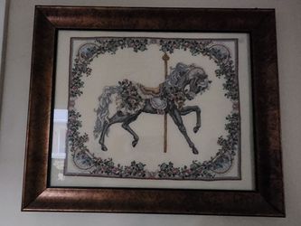 Carousel framed picture