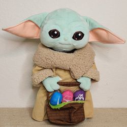 Star Wars The Mandalorian The Child Baby Yoda 19" Easter Eggs Greeter Plush 