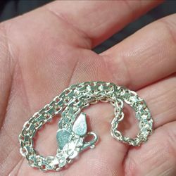 Silver 925 Bezel styled bracelet