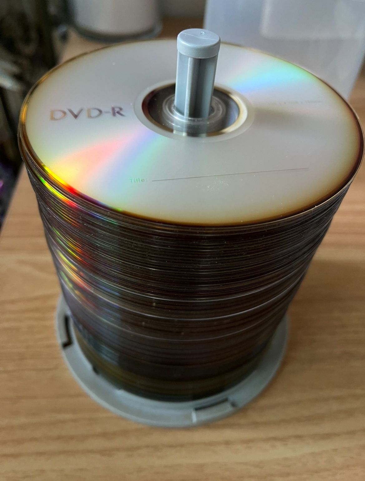 Stack of DVD-R Discs