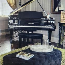 Kohler & Campbell Baby Grand Piano Polished Ebony w/ Matching Storage Bench