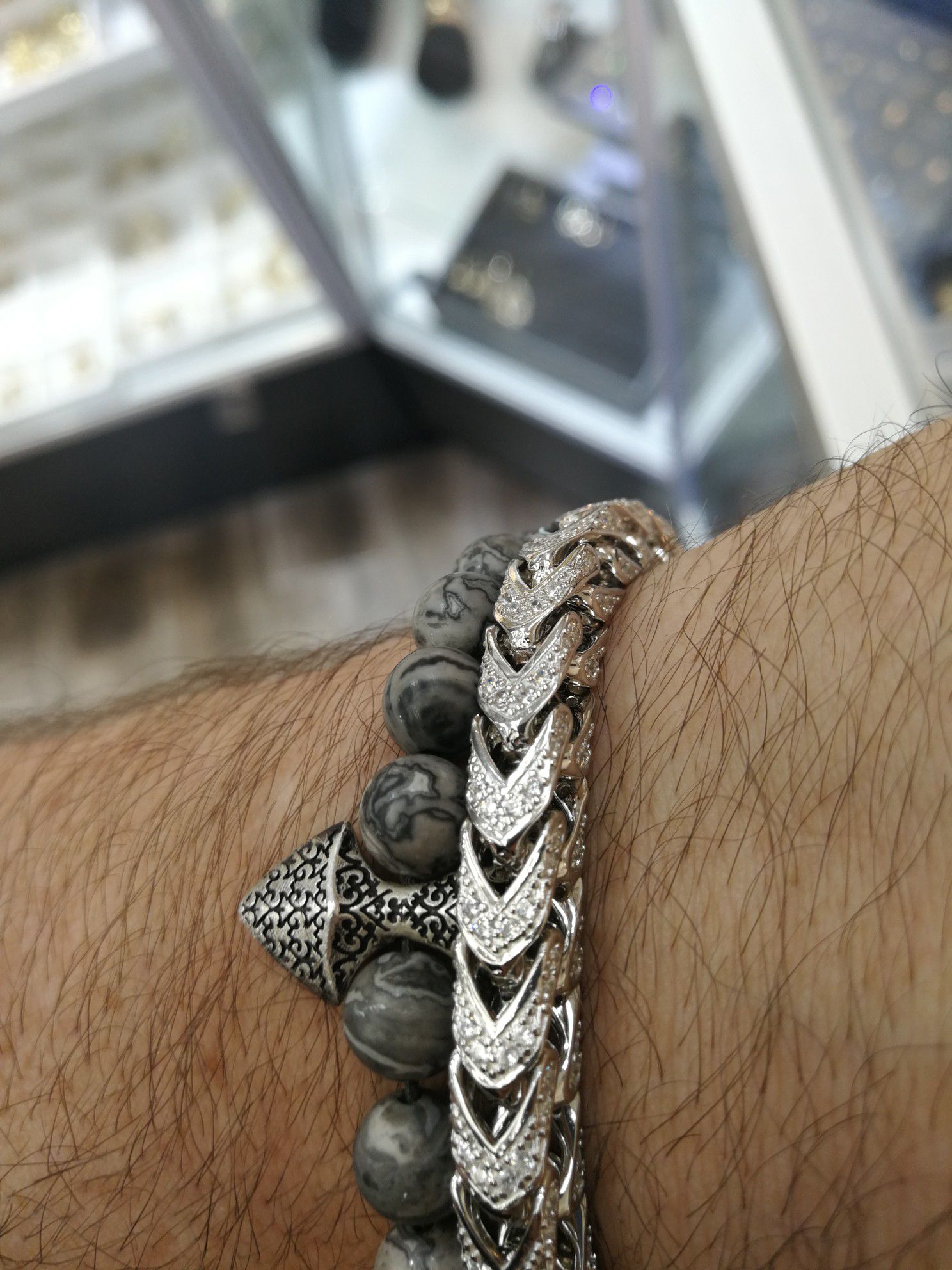 Silver 925 iced out bracelet