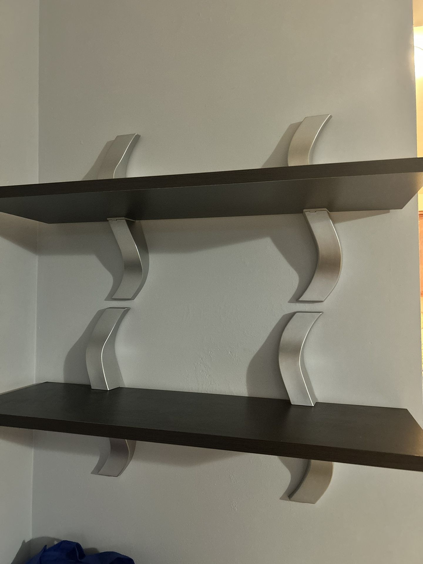 Two Wood Shelves