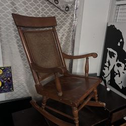 1980’s Wooden Rocking Chair