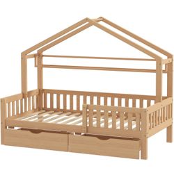 Twin Size House Bed