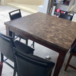 Dinning Table With Chairs And Bench