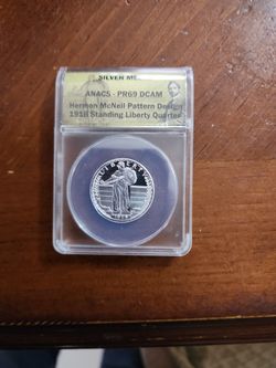 1916 Standing Liberty Quarte Silver Medal