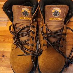 *Brand New* Womens Brahma Steel Toe Work Boots Shoes Sz 6