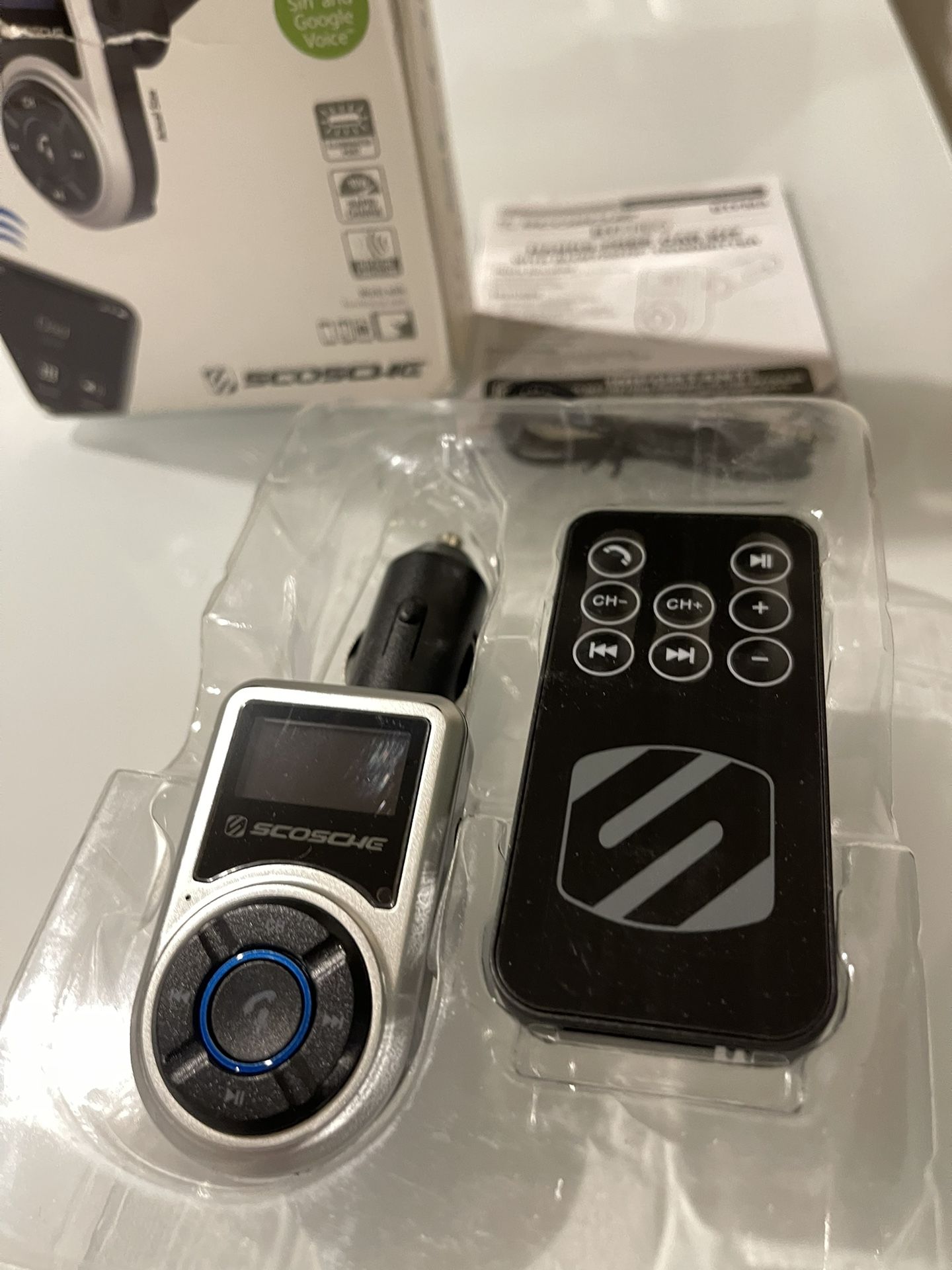 SCOSCHE BTFM3SRSP BTFREQ Universal Bluetooth Handsfree Car Kit with FM