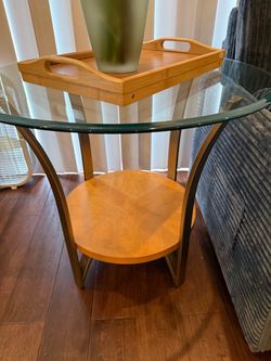 Glass Top coffee table set of 3