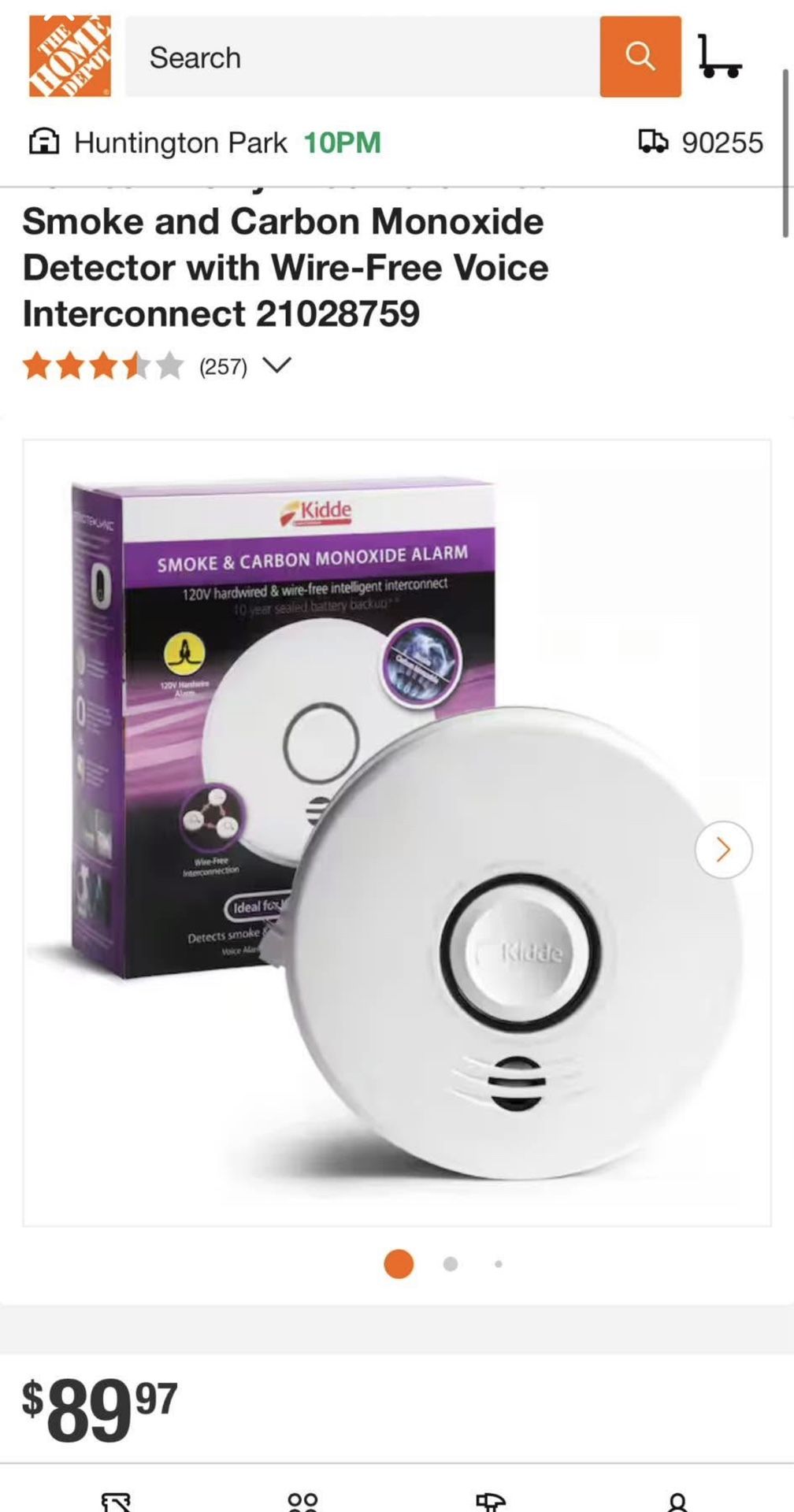 kidde smoke and carbon monoxide alarm intelligent wire free interconnect