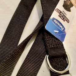 Dog Collar Extra-large 2ply nylon Black up to24”in. long 1”in. wide Metal Clip