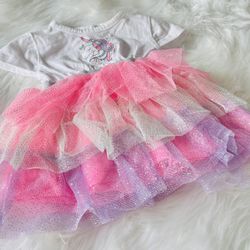 Little Lass Unicorn Baby Dress *3-6 Months
