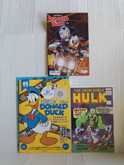 Donald Duck Comic, Spiderman Comic & Donald Duck Official Japanese  Fan Book
