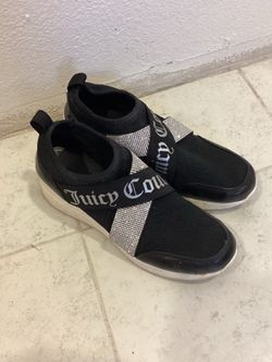 Juicy Couture rhinestone black/white sneakers