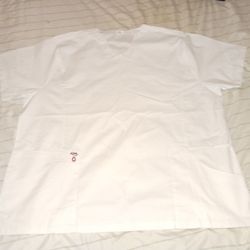 Unisex White Scrub Set