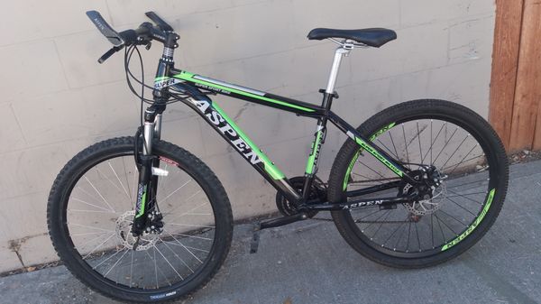 aspen mountain bike black and green review
