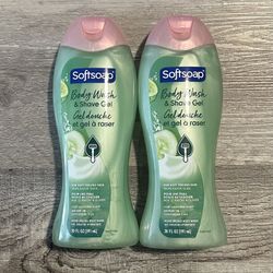 Softsoap Body Wash & Shave Gel $4 Each
