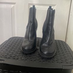Black Boots Booties Heels 