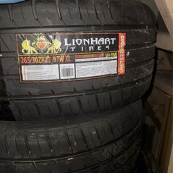 New 22” Lionhart Low Profile Tires