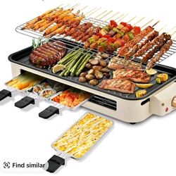 2 in 1 Electric Smokeless Indoor Grill $45
