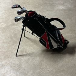 Kids Starter Golf Set Clubs And Bag