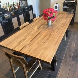 Solid Wood Dining Table For 6