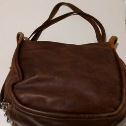 I Santi Handbag Leather Shoulder Strap Brown

