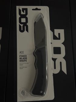 SOG Ace Fixed Blade Knife with Sheath - Brand New Qty-12 $35 each