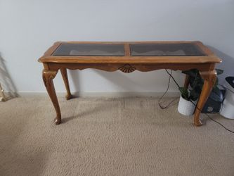 Wood/ Glass Table